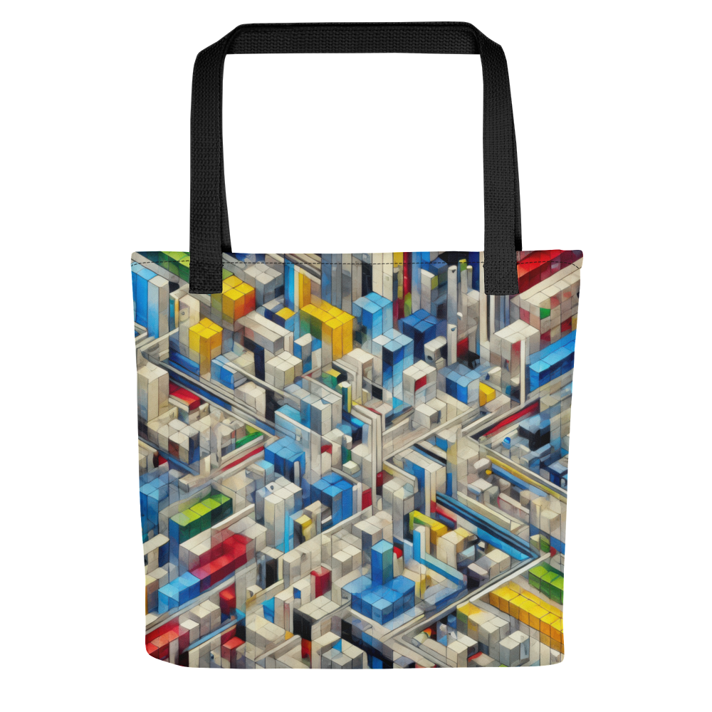 Abstract Art Tote Bag: Precision Mosaic