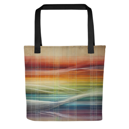 Abstract Art Tote Bag: Harmonized Spectrum