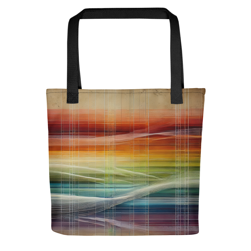 Abstract Art Tote Bag: Harmonized Spectrum