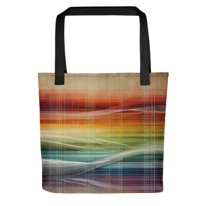 Abstract Art Tote Bag: Harmonized Spectrum