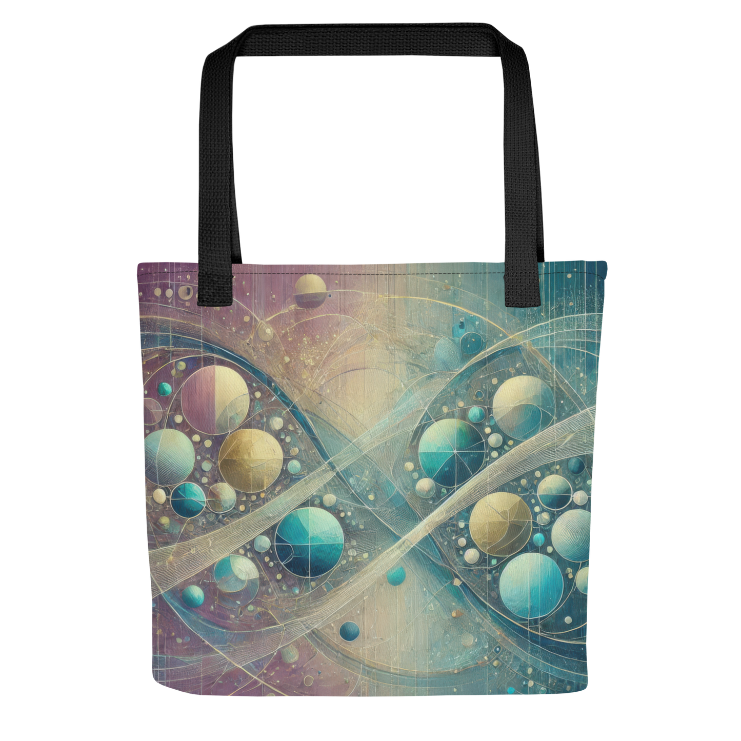 Abstract Art Tote Bag: Reflective Continuum