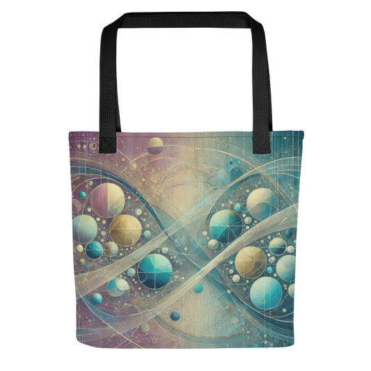 Abstract Art Tote Bag: Reflective Continuum