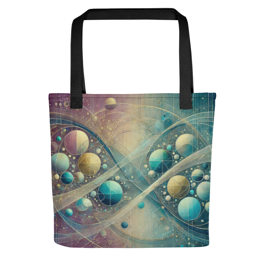 Abstract Art Tote Bag: Reflective Continuum