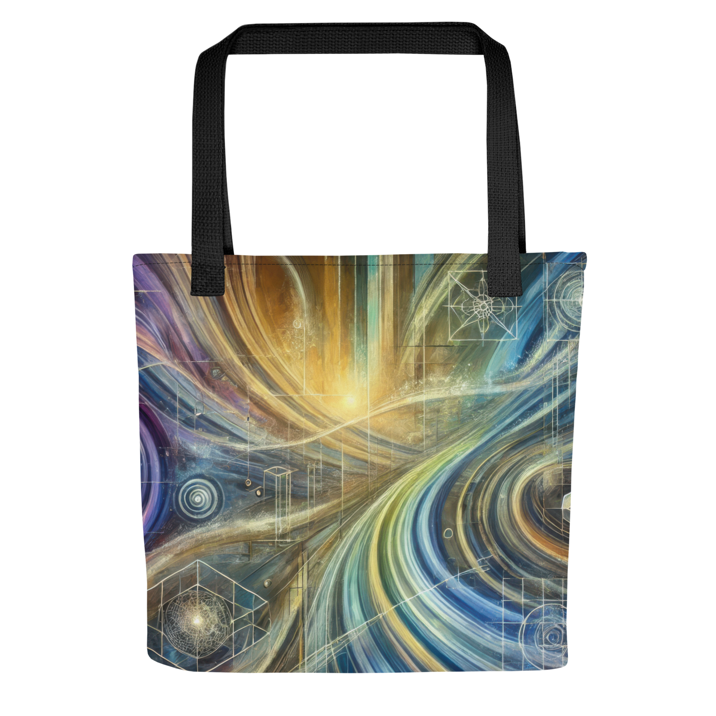 Abstract Art Tote Bag: Purposeful Continuum