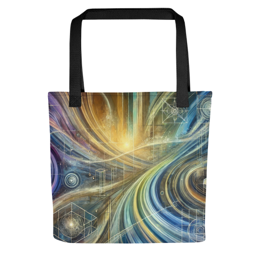 Abstract Art Tote Bag: Purposeful Continuum