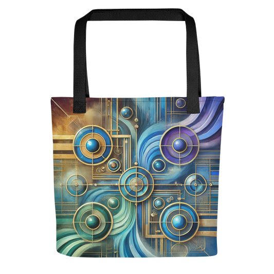 Abstract Art Tote Bag: Unified Harmony