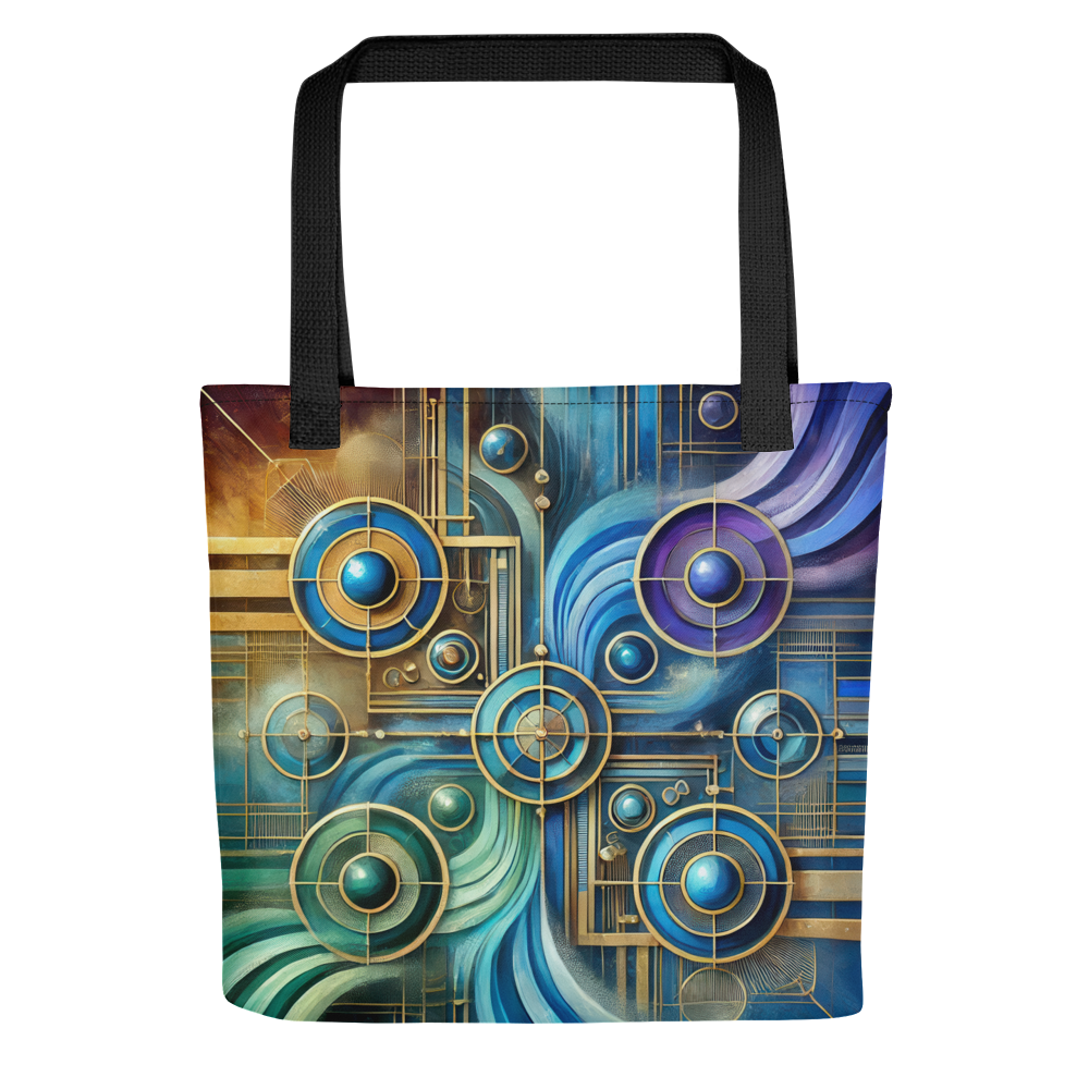 Abstract Art Tote Bag: Unified Harmony