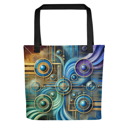 Abstract Art Tote Bag: Unified Harmony