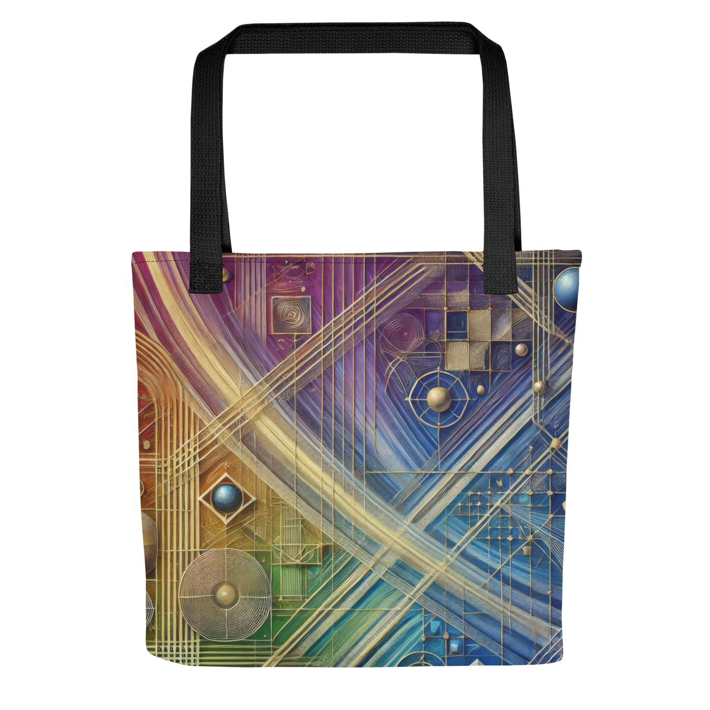 Abstract Art Tote Bag: Purposeful Interlace