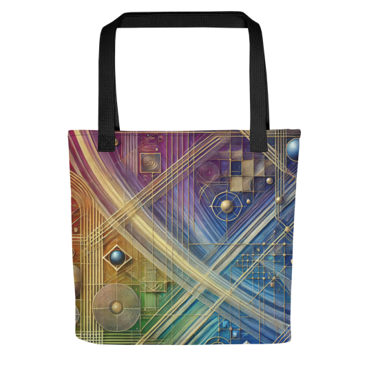 Abstract Art Tote Bag: Purposeful Interlace