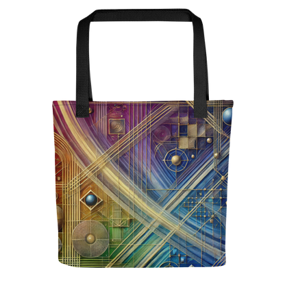 Abstract Art Tote Bag: Purposeful Interlace