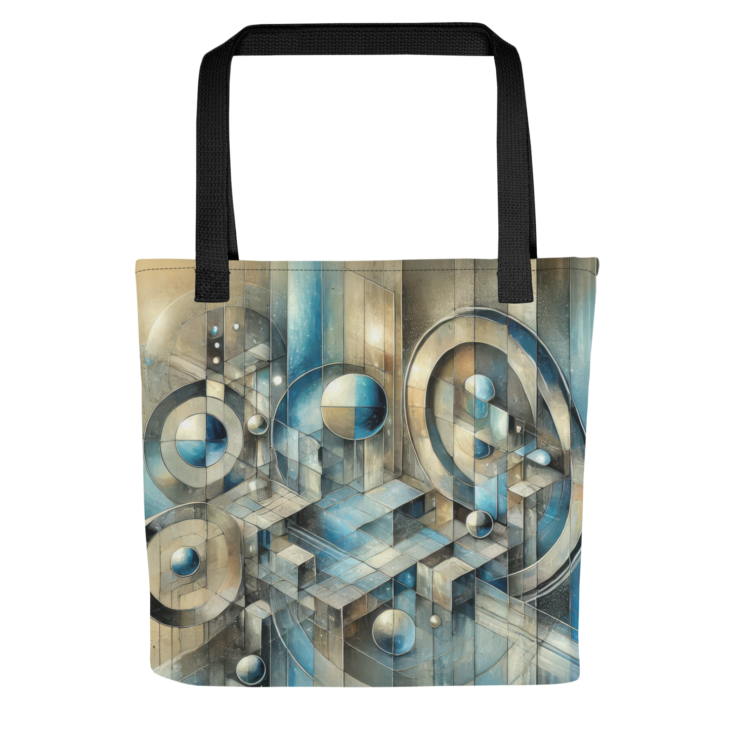 Abstract Art Tote Bag: Infinite Reflections