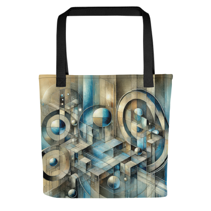 Abstract Art Tote Bag: Infinite Reflections