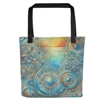 Abstract Art Tote Bag: Reflective Tapestry