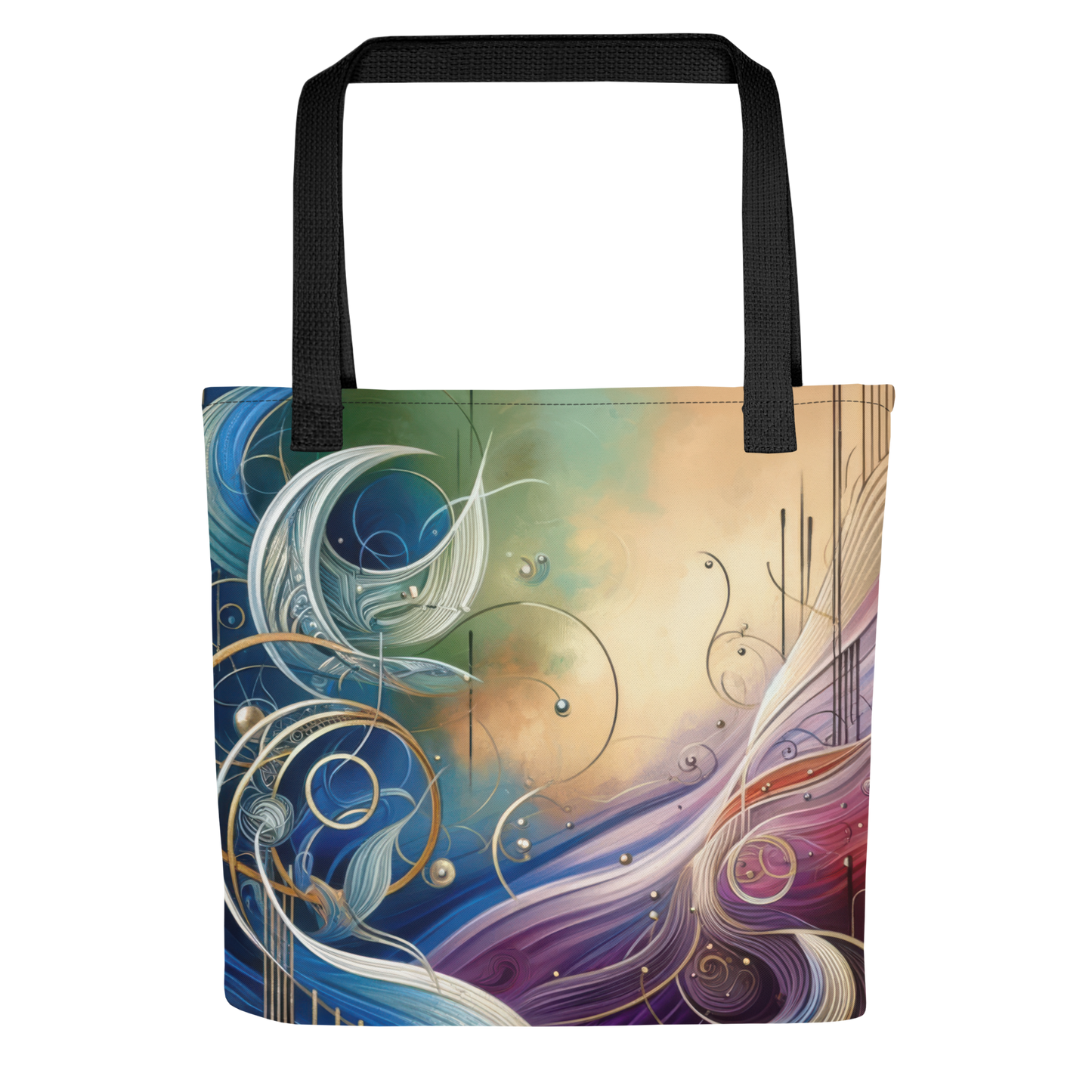 Abstract Art Tote Bag: Unified Whispers