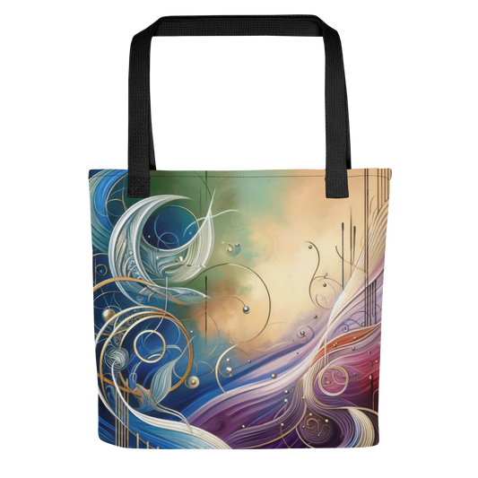 Abstract Art Tote Bag: Unified Whispers