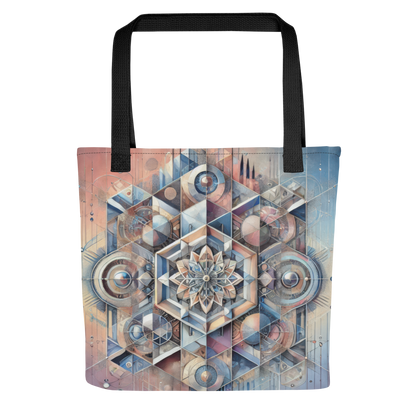 Abstract Art Tote Bag: Unified Reflections