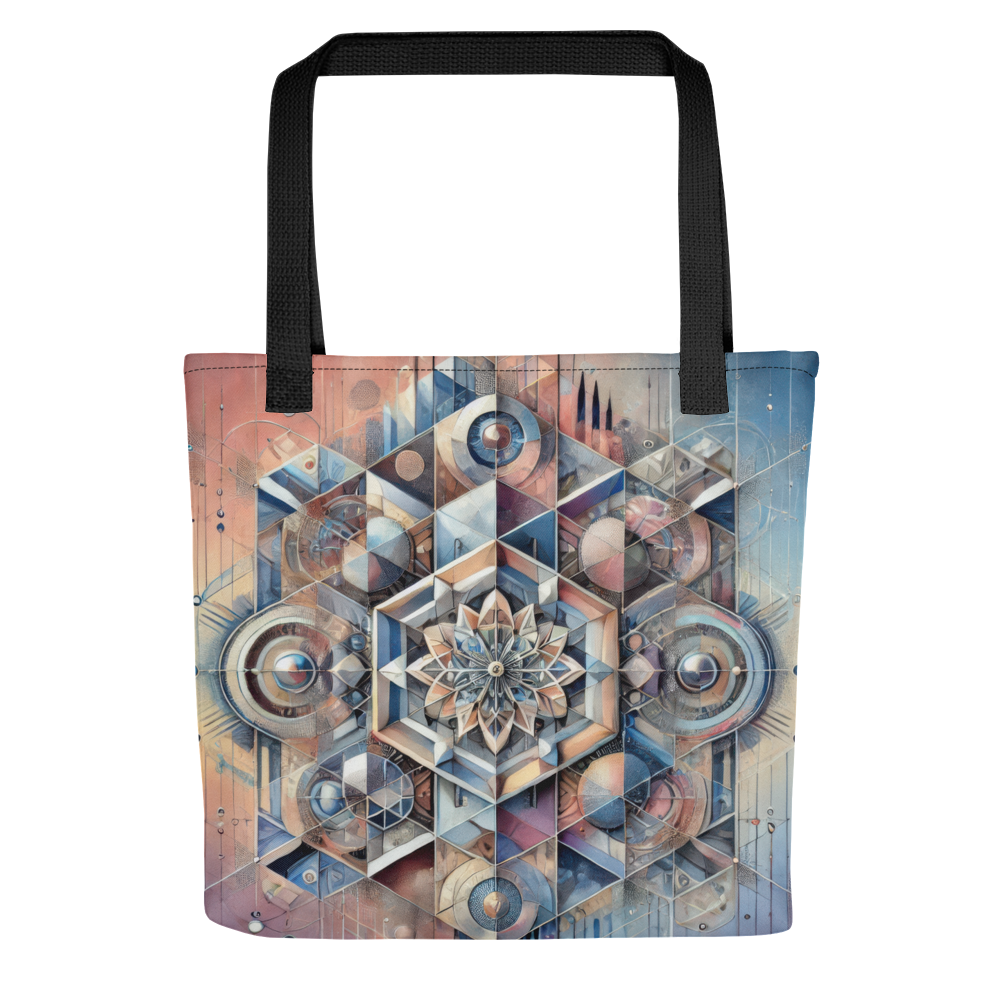 Abstract Art Tote Bag: Unified Reflections