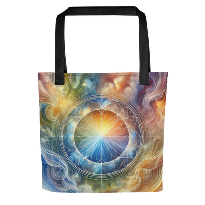 Abstract Art Tote Bag: Reflective Unity