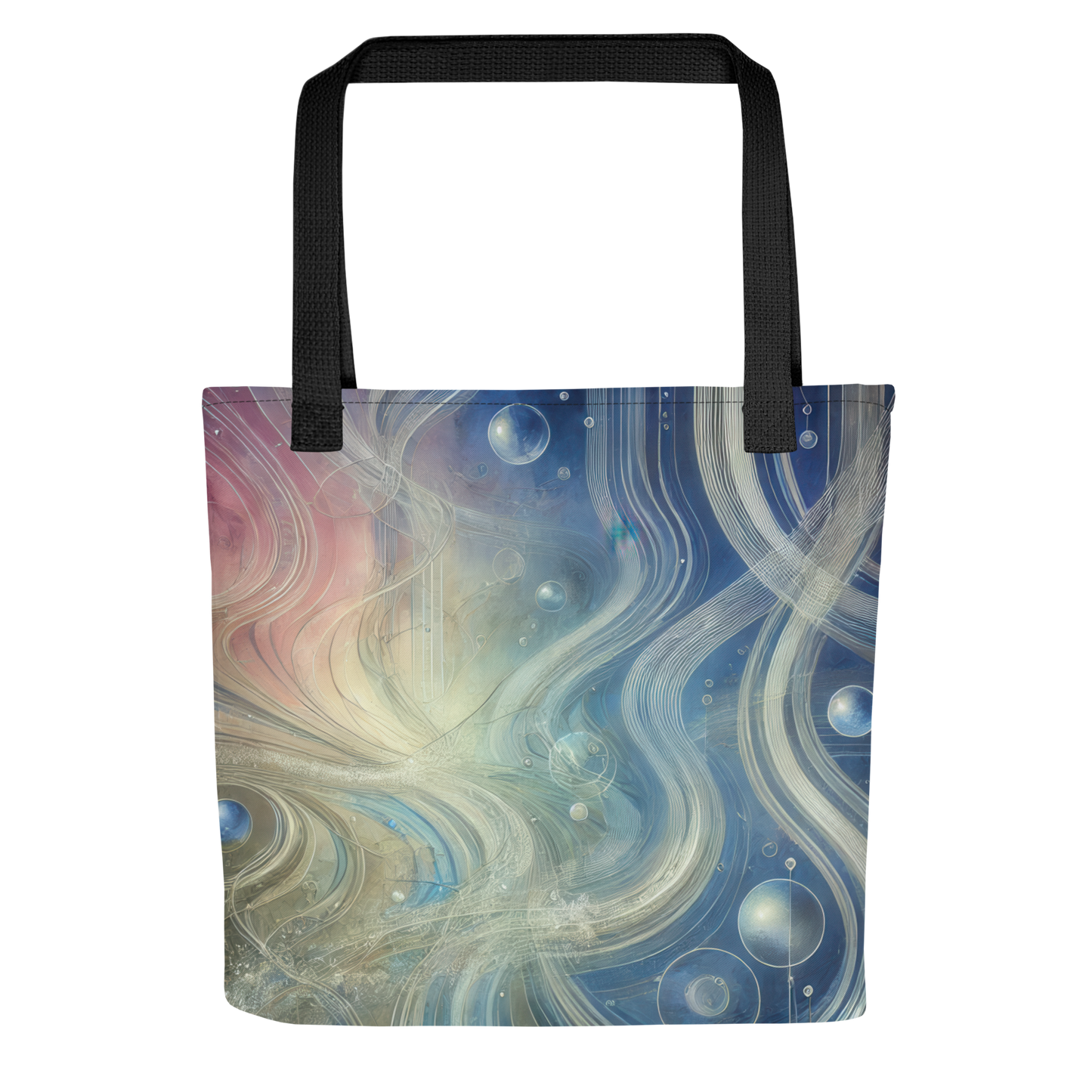 Abstract Art Tote Bag: Echoes of Unity