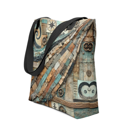 Modern Collage Tote Bag: The Unfolding Deck