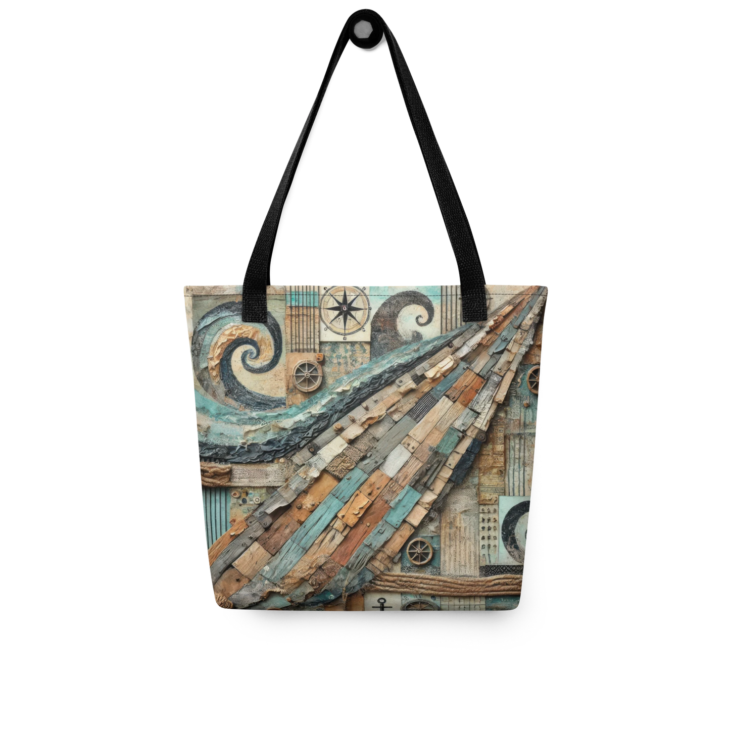 Modern Collage Tote Bag: The Unfolding Deck