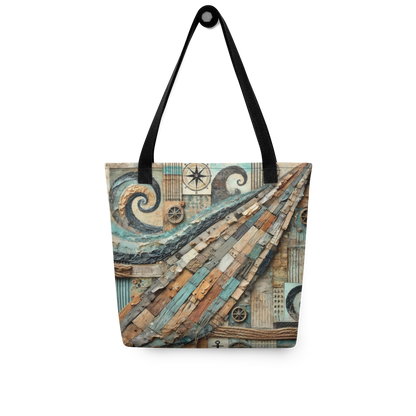 Modern Collage Tote Bag: The Unfolding Deck