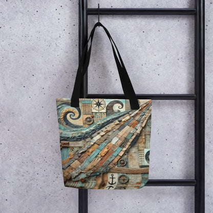 Modern Collage Tote Bag: The Unfolding Deck