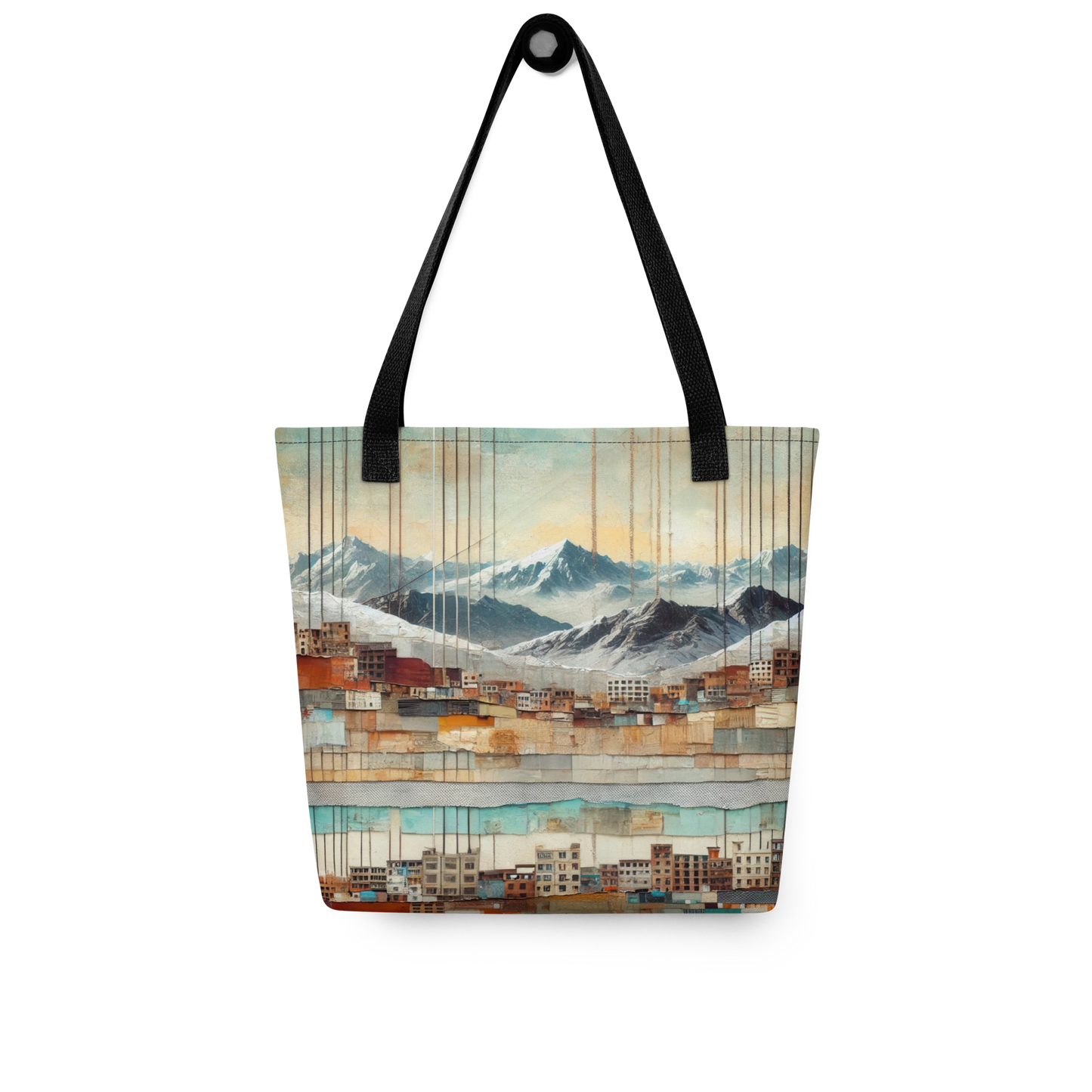 Modern Collage Tote Bag: The Hanging Streets