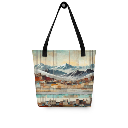 Modern Collage Tote Bag: The Hanging Streets