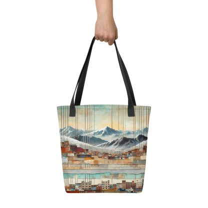 Modern Collage Tote Bag: The Hanging Streets