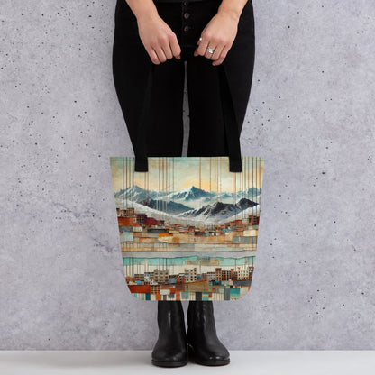 Modern Collage Tote Bag: The Hanging Streets