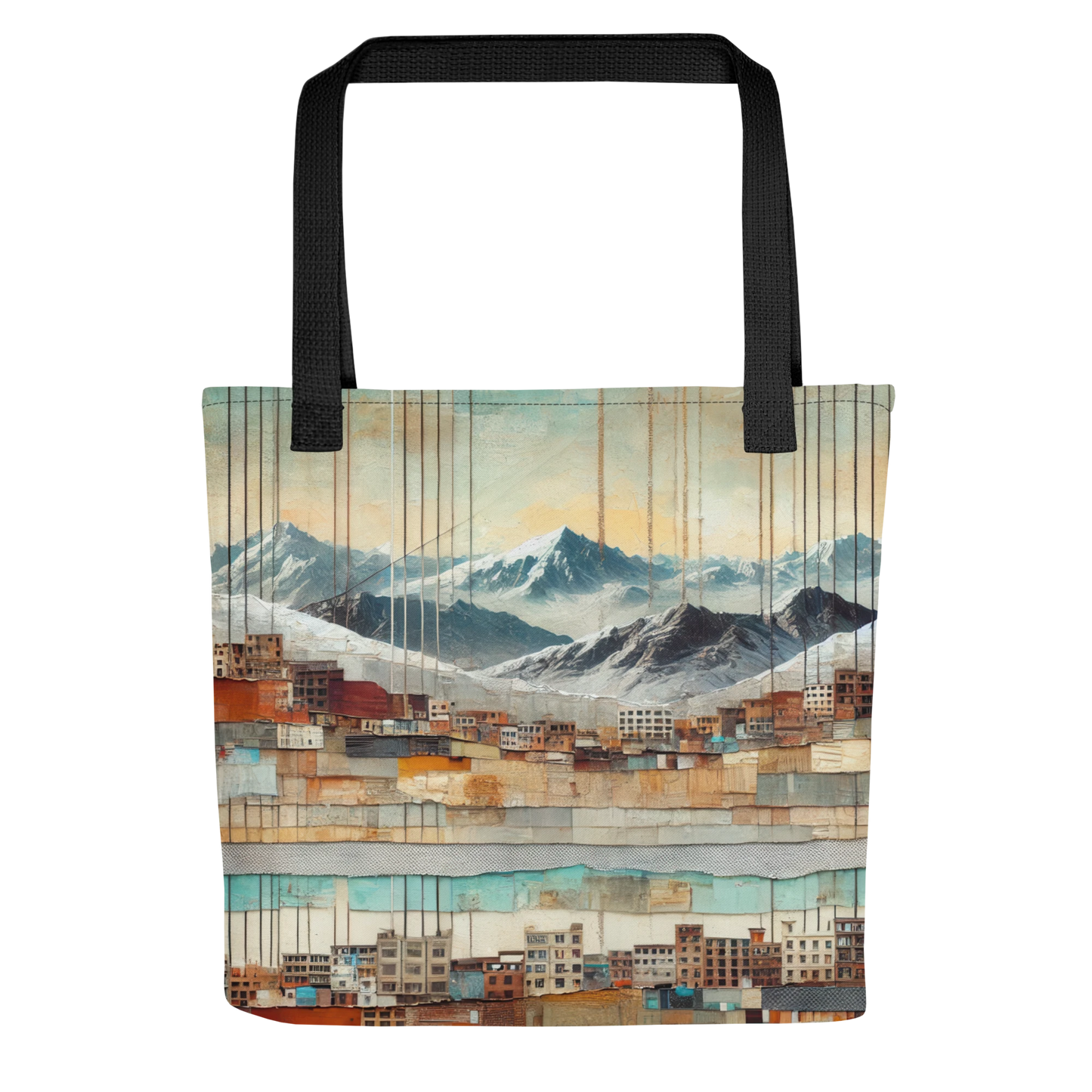 Modern Collage Tote Bag: The Hanging Streets