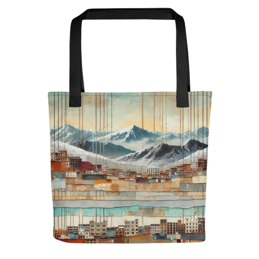 Modern Collage Tote Bag: The Hanging Streets