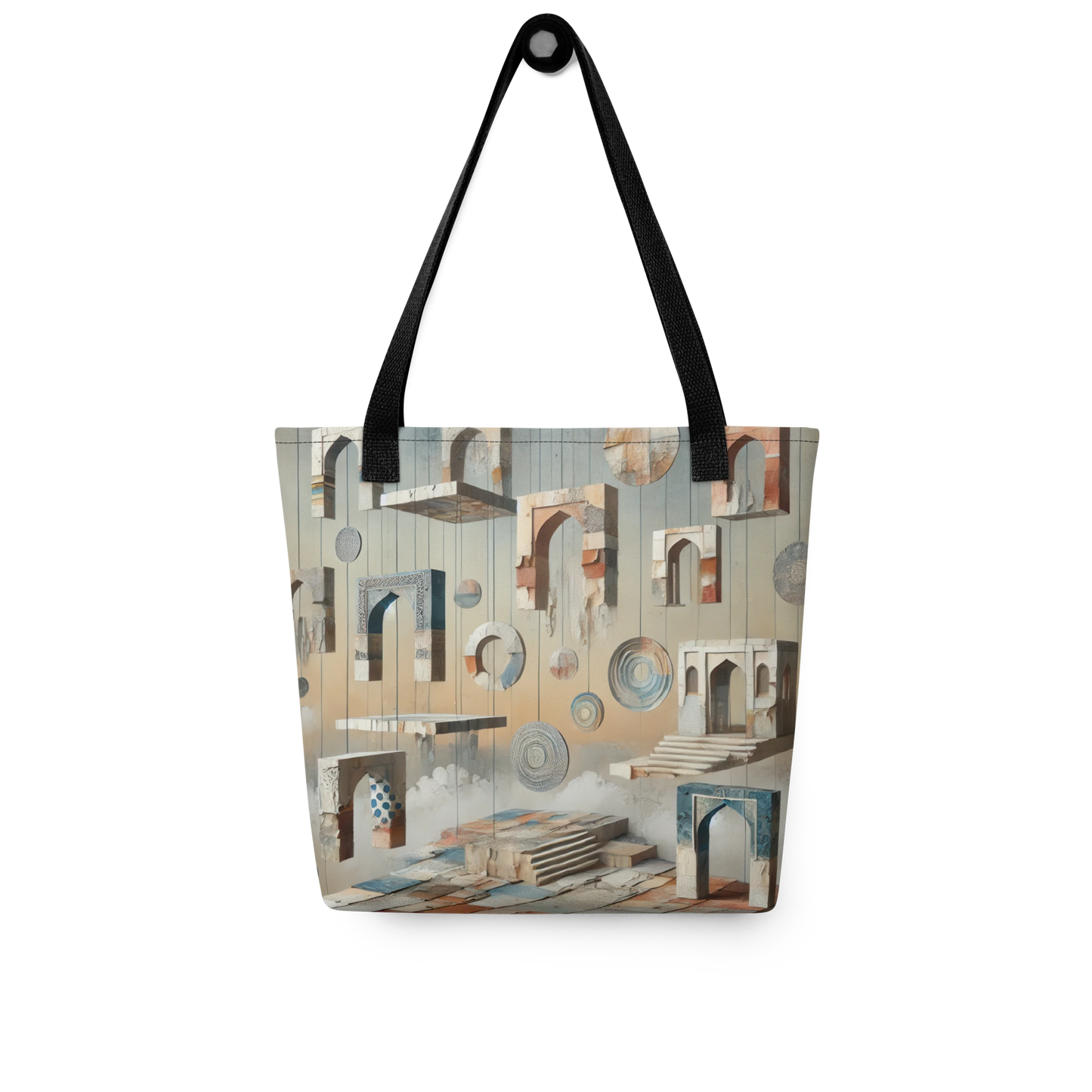 Modern Collage Tote Bag: The Hanging Courtyard
