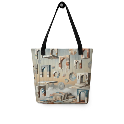 Modern Collage Tote Bag: The Hanging Courtyard