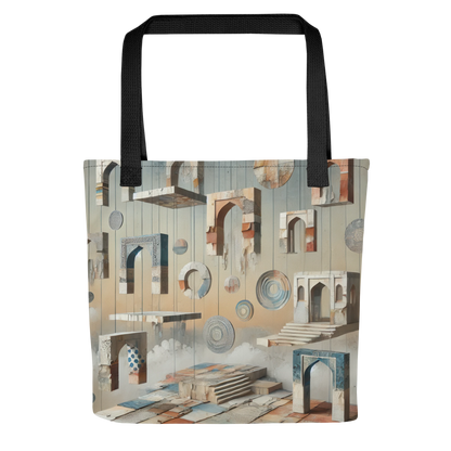 Modern Collage Tote Bag: The Hanging Courtyard
