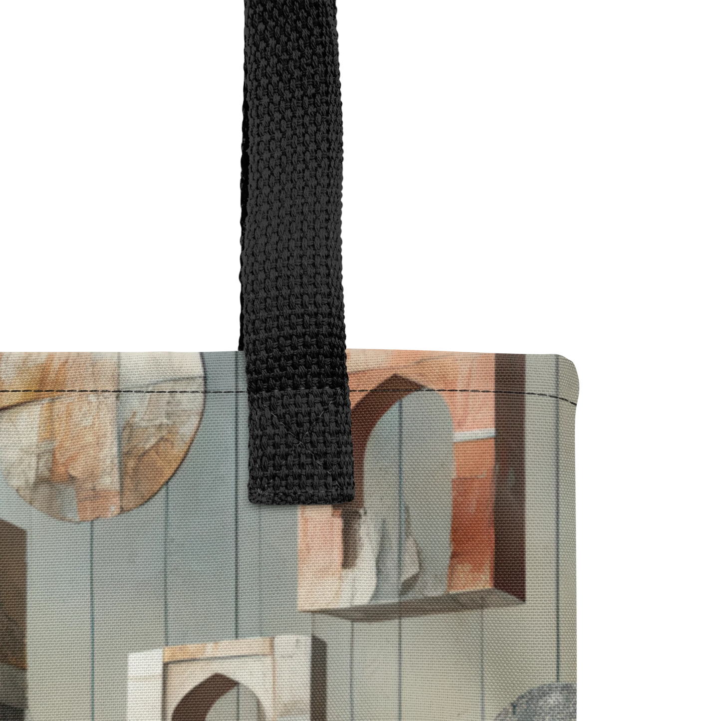 Modern Collage Tote Bag: The Hanging Courtyard