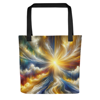 Abstract Art Tote Bag: Luminous Legacy