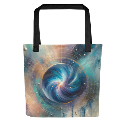 Abstract Art Tote Bag: Reflective Resurgence