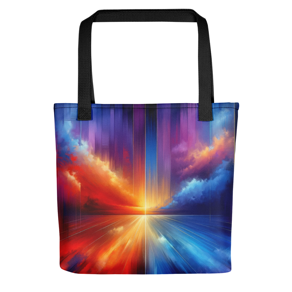 Abstract Art Tote Bag: Purposeful Horizon