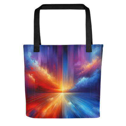 Abstract Art Tote Bag: Purposeful Horizon