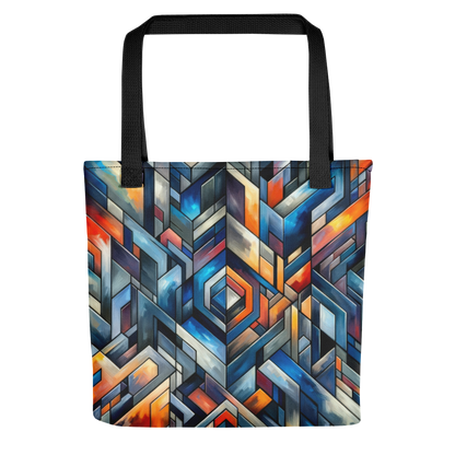 Abstract Art Tote Bag: Foresight's Mosaic