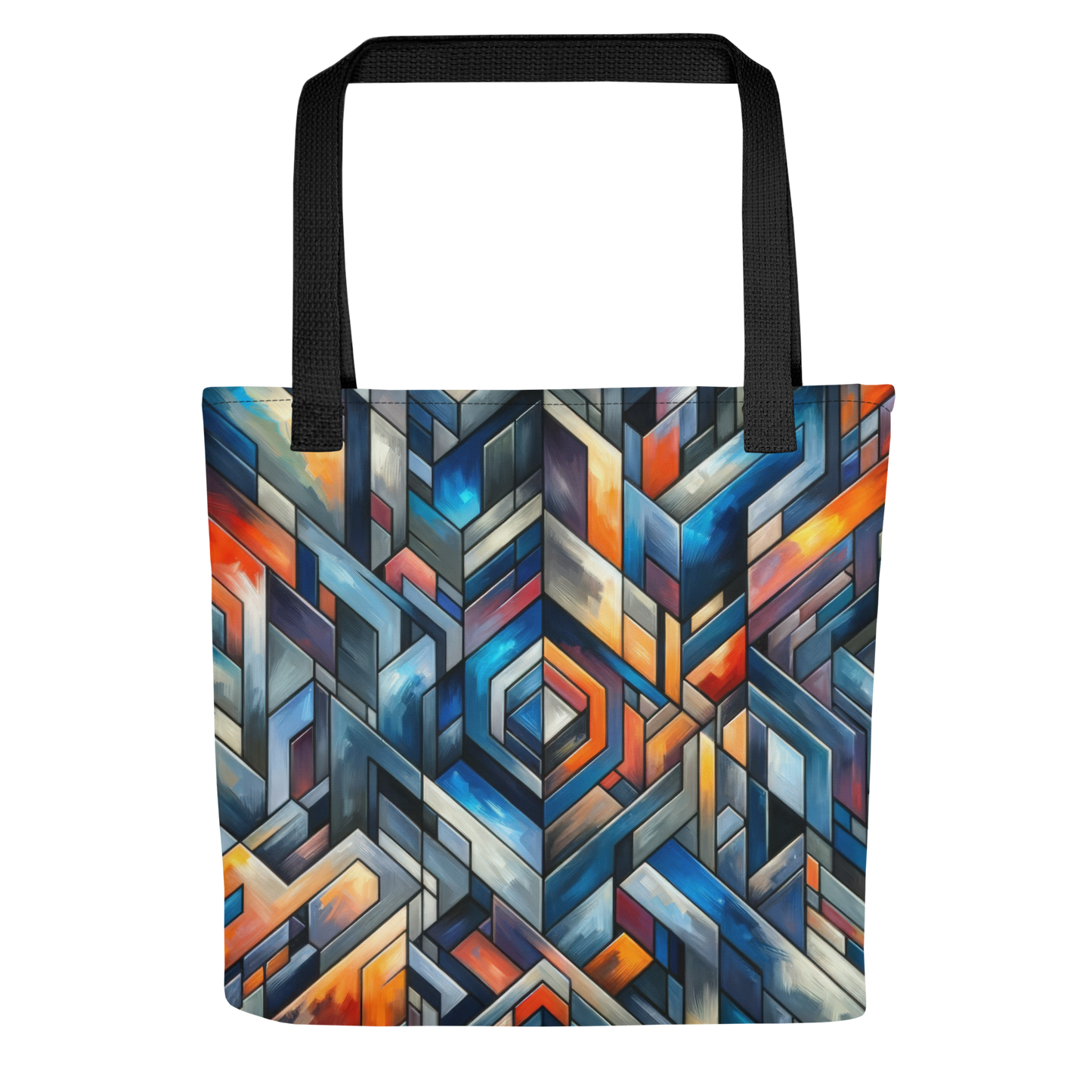 Abstract Art Tote Bag: Foresight's Mosaic