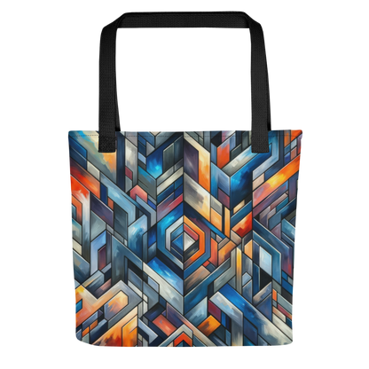 Abstract Art Tote Bag: Foresight's Mosaic