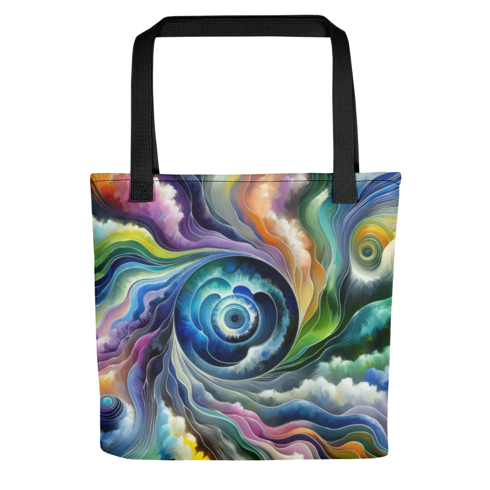 Abstract Art Tote Bag: Adaptive Realms of Sentience