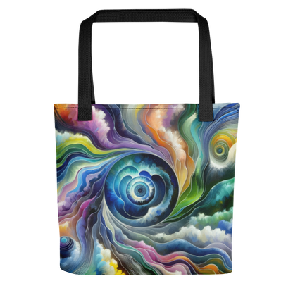 Abstract Art Tote Bag: Adaptive Realms of Sentience