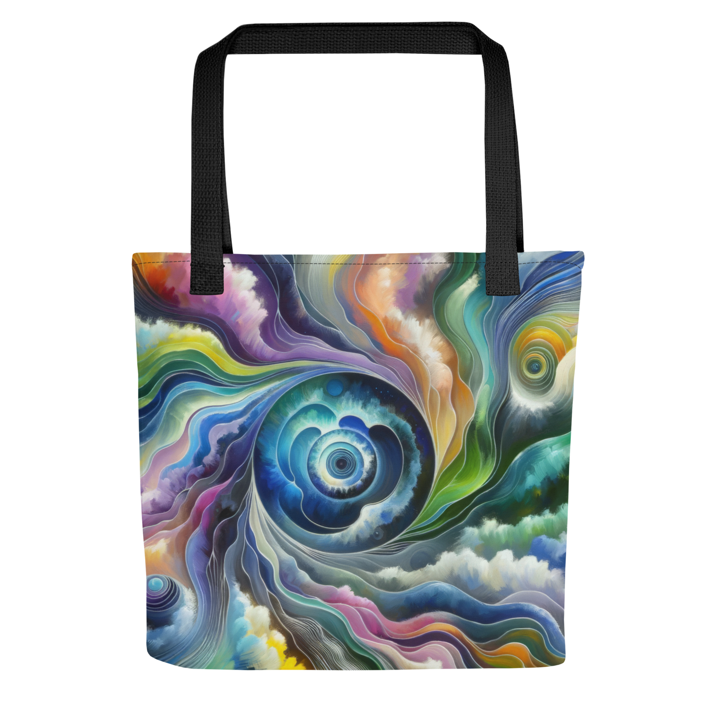 Abstract Art Tote Bag: Adaptive Realms of Sentience