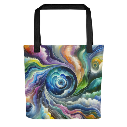 Abstract Art Tote Bag: Adaptive Realms of Sentience