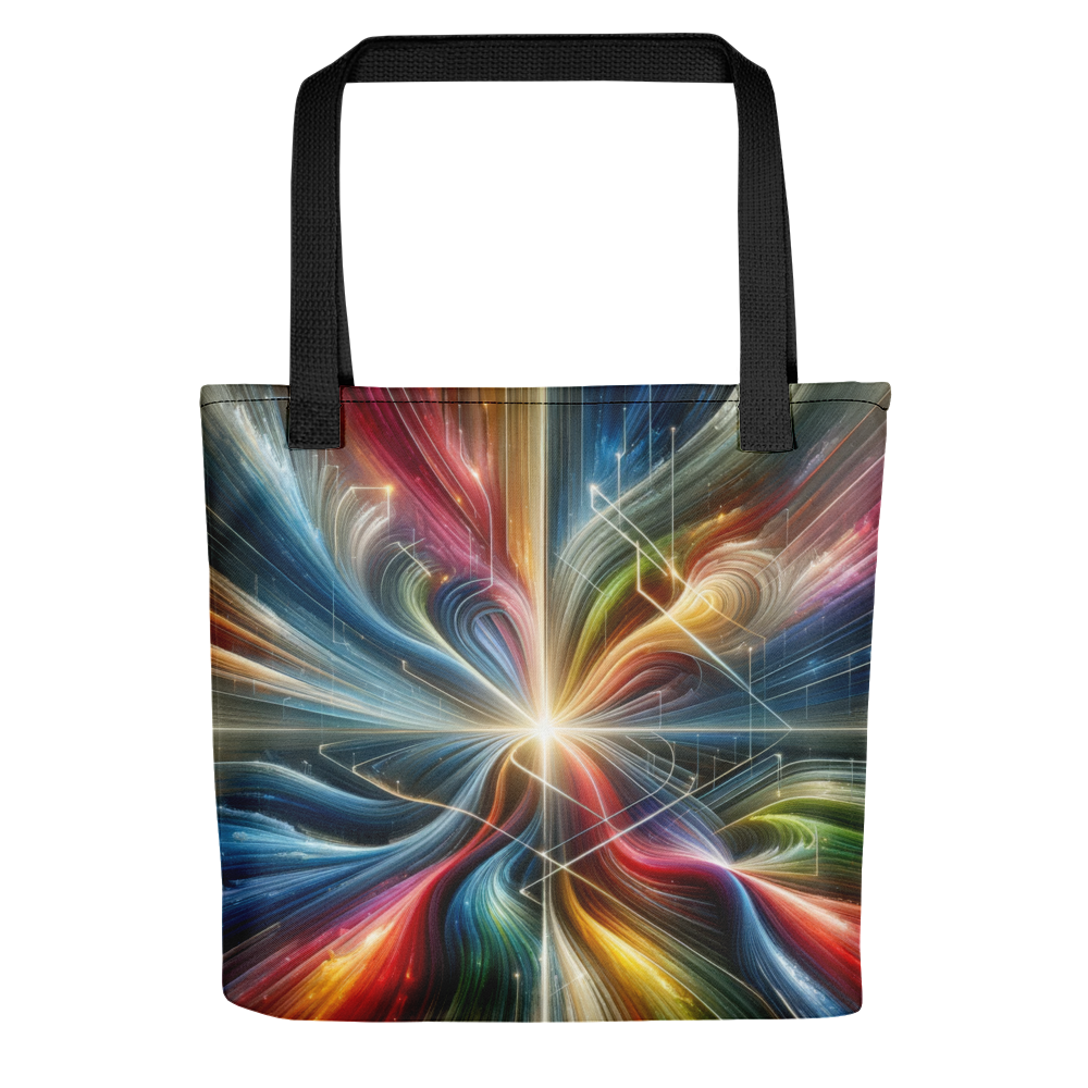 Abstract Art Tote Bag: Purposeful Nexus